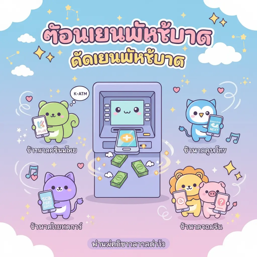 ถอนเงิน - ถอนเงินไม่ใช้บัตร